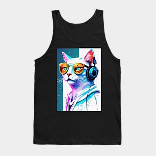Cat DJ Tank Top